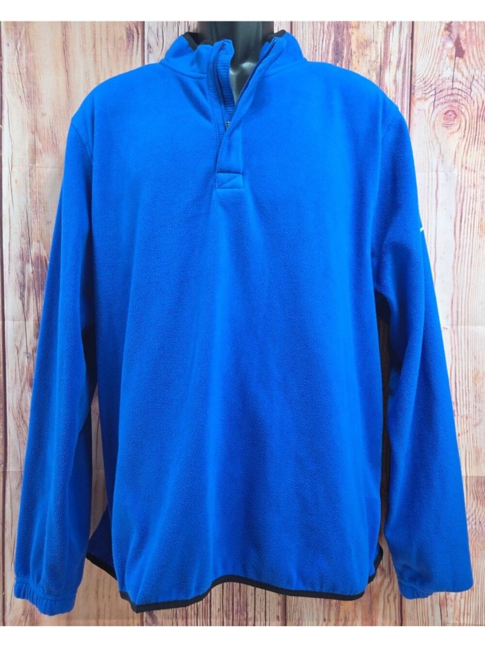 Nike Blue Half-Zip Fleece Pullover XL Standard Fit Mens Warm Casual Wear
